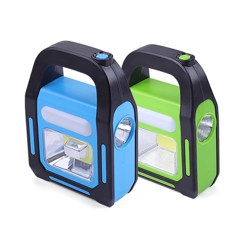 COB Solar Charging Work Light LED Outdoor Camping Light USB Charging Emergency Lighting Handheld Lantern Flashlight
