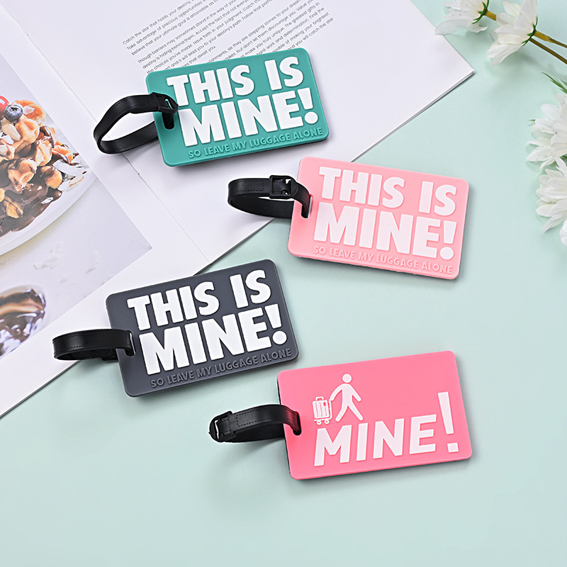 Soft Plastic Luggage Tags Cross-Border Hot Selling English Luggage Tag Labels Pvc Soft Plastic Aircraft Luggage Tags Luggage Tags