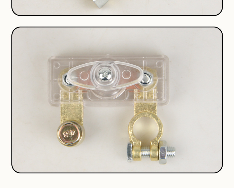 Car Battery Disconnect Switch, New Type of Disconnector for Cars and Small Vehicles, New Thickened Negative Terminal, Pure Copper Power Supply Battery