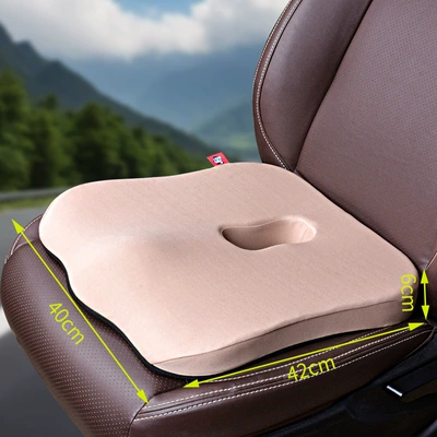 small non-slip car inclined | Seat cushion, seat cover - beige-upgraded-version