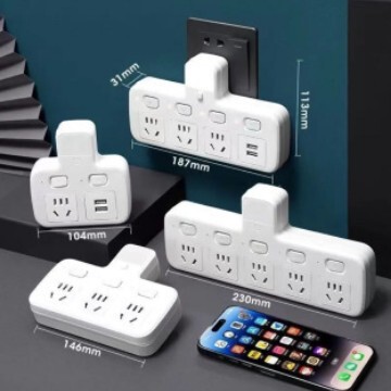 Multifunctional USB Wireless Extension Power Strip Converter for Home and Office Use, One-To-Multiple Power Strip Socket Multifunctional USB Wireless Extension Power Strip Converter for Home and Office Use, One-To-Multiple Power Strip Socket