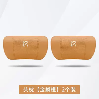 Champion Edition Special Headrest Dmi | Headrest - han-golden-scale-orange-2-headrests
