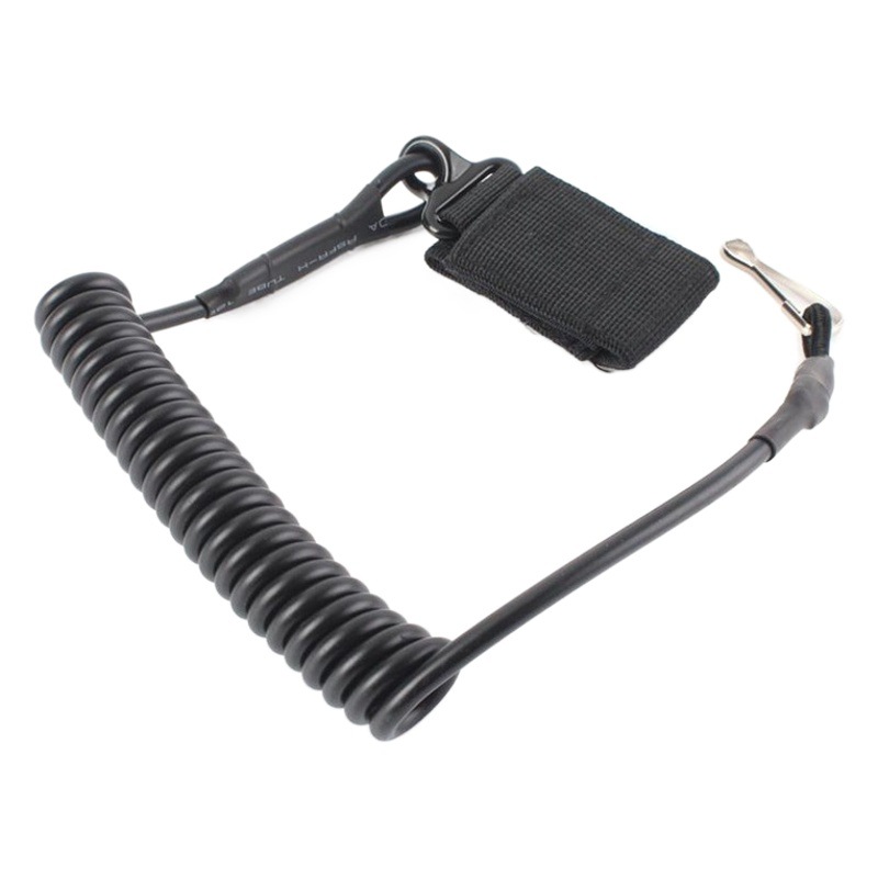 Amazon al aire libre CS equipo multifuncional reforzado misión táctica cordón anti-Pérdida perdida cuerda militar ventilador primavera cordón