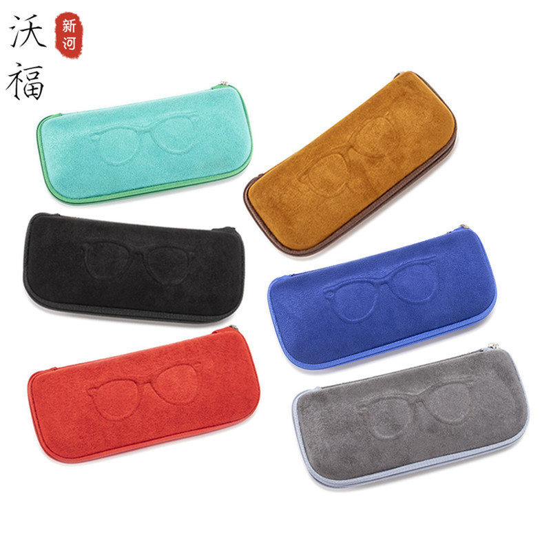 Fashion suede sunglasses box sunglasses eva box plate zipper glasses box batch high color value high sense Fashion suede sunglasses box sunglasses eva box plate zipper glasses box batch high color value high sense