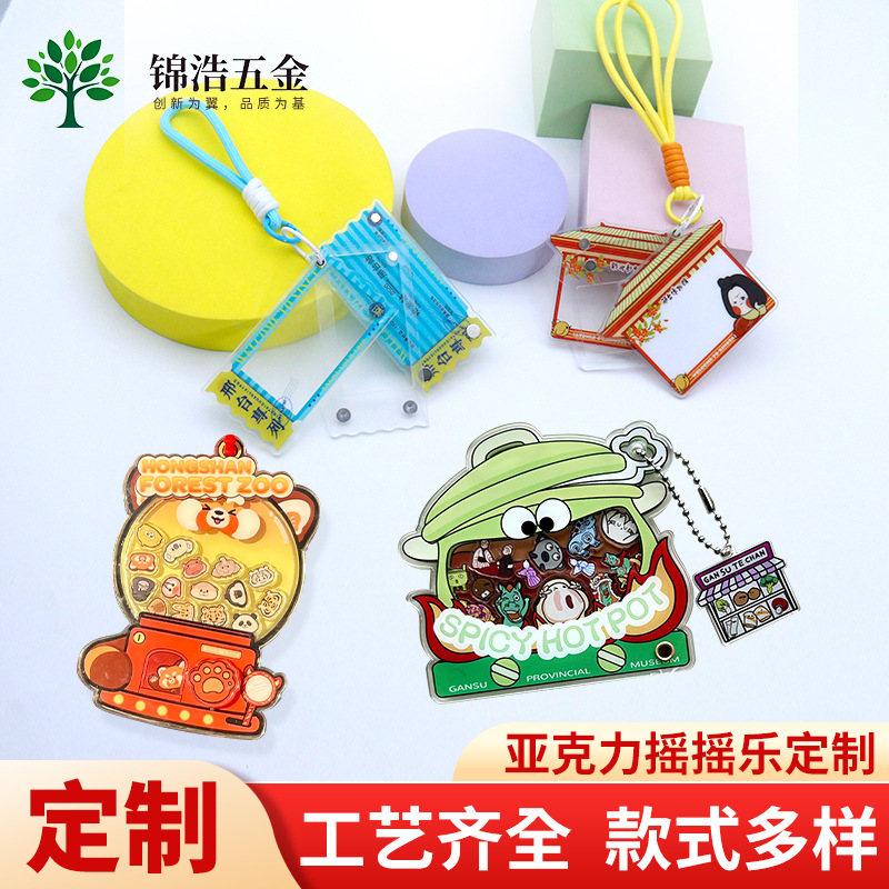 Acrylic Shaking Figurine Customized Celebrity Anime Cartoon Stand Ornament Car Desktop DIY Decoration Anime Merchandise
