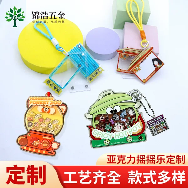 Acrylic Shaking Figurine Customized Celebrity Anime Cartoon Stand Ornament Car Desktop DIY Decoration Anime Merchandise