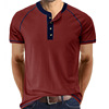 Men's summer short sleeve T-shirt, European style, with short sleeve, Amazon, wholesale