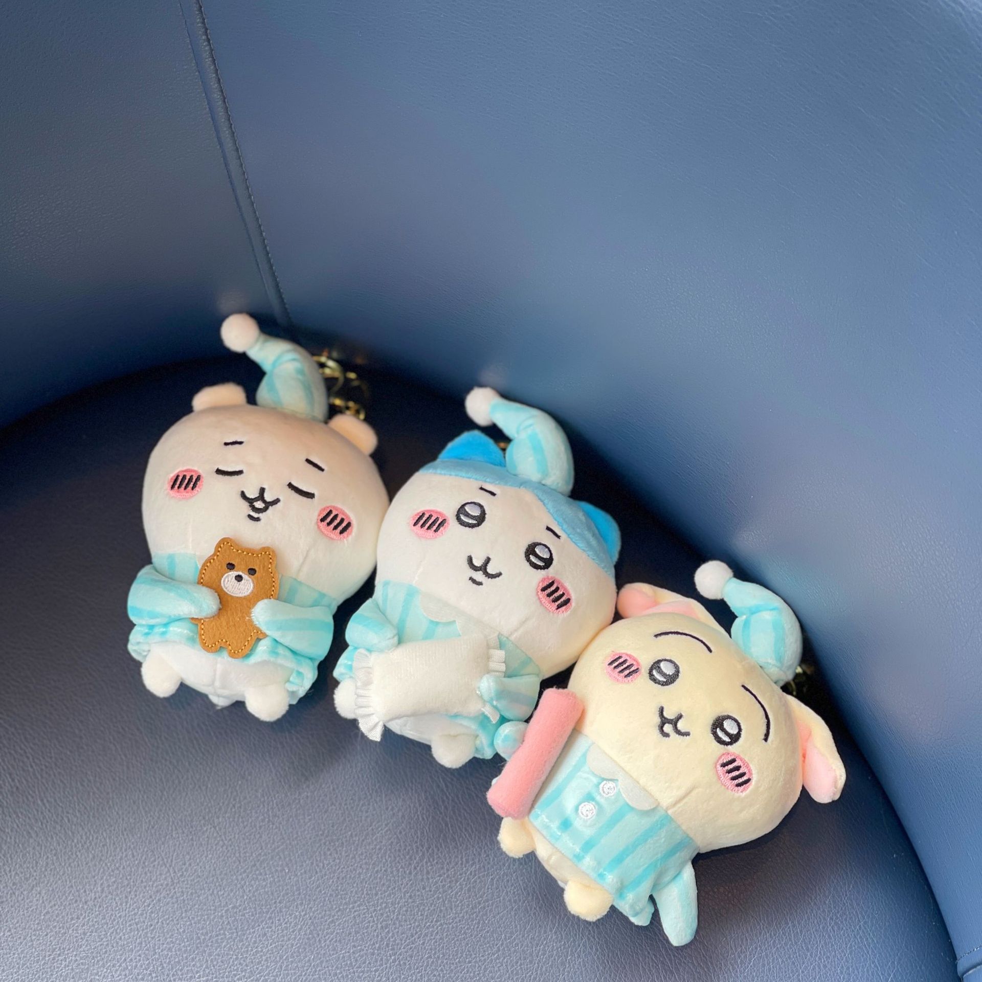 Japanese-Style Self-Deprecating Bear Pajama Series Plush Pendant Cute Little Usagi Doll Couple Backpack Accessory