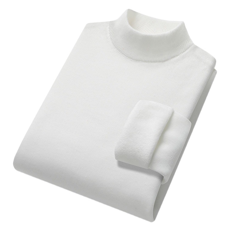 新商品の高襟のセーターの男性はゆったりしています。