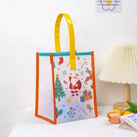 Новая прозрачная детская Подарочная сумка из ПВХ в канун Рождества, сумка для закусок, сумка для желе, Рождественская подарочная сумка