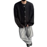 青少年秋冬新品圆领套头针织衫男加厚宽松款2026秋季腈纶运动风罗，男装针织衫/毛衣，星座614