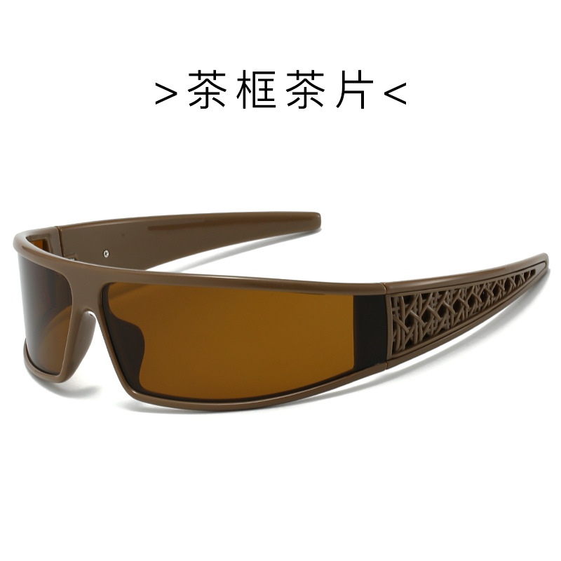 Gafas de sol con diadema de una pieza con sentido futurista anti-ultravioleta, celebridades de Internet, fotografía, ciclismo, gafas de sol deportivas, sentido avanzado