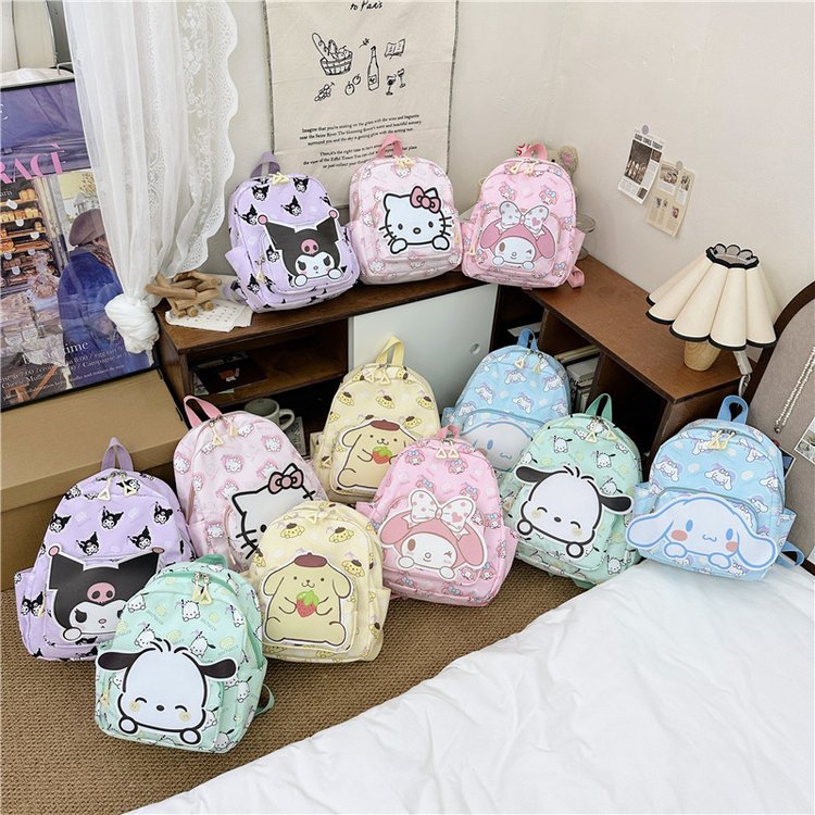 Spot Cartoon Kuromi Anime Cinnamon Dog Kt Primary School Bag Kidsren's Cartoon Backpack Backpack