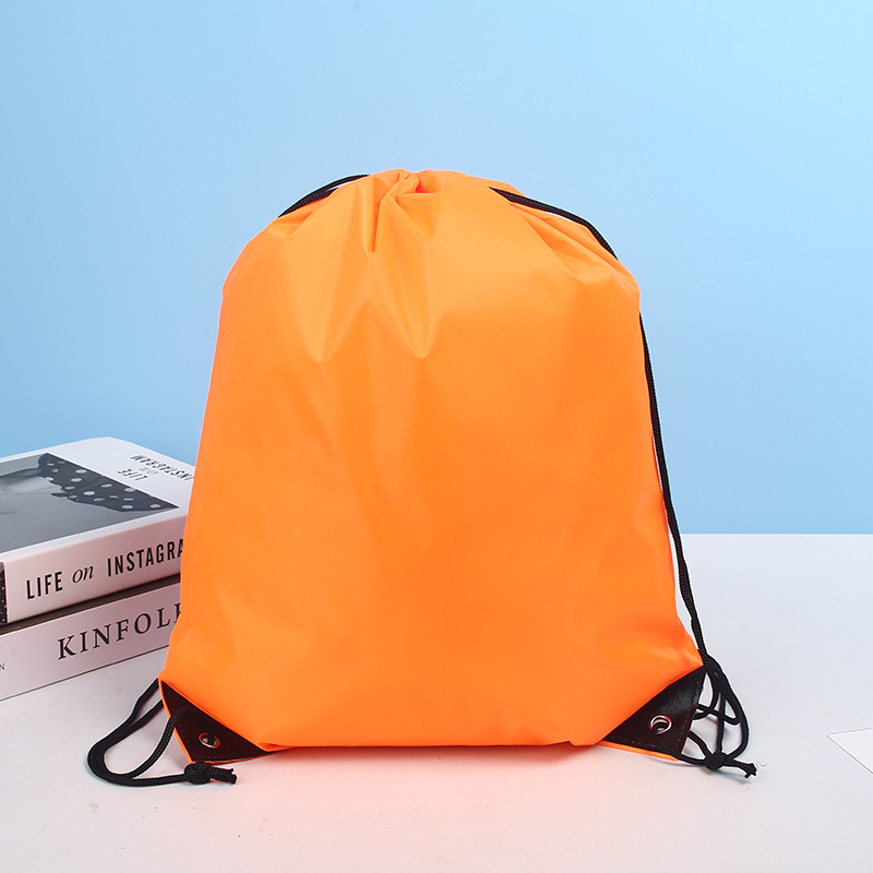Bolsos de poliéster, mochila de Maratón de baloncesto al aire libre, bolsa de recogida de cuerda de tela de Oxford personalizada