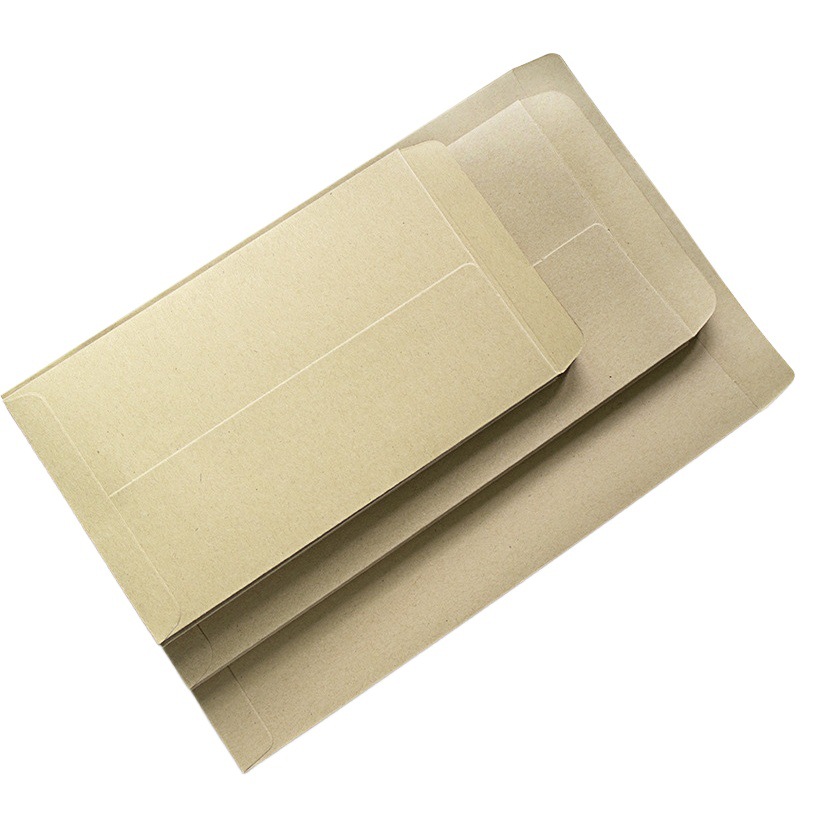 Sobre sin palabras en blanco amarillo al por mayor A4 Papel Kraft engrosado factura sobre Bolsa de papel kraft Producción de impresión personalizada