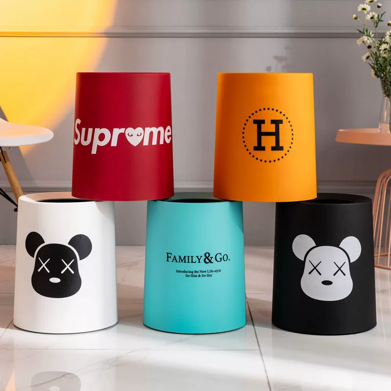 [Отлично] Кухонное мусорное ведро скандинавский отель мусорная корзина ins Домашняя ванная комната мусорное ведро оцинкованная