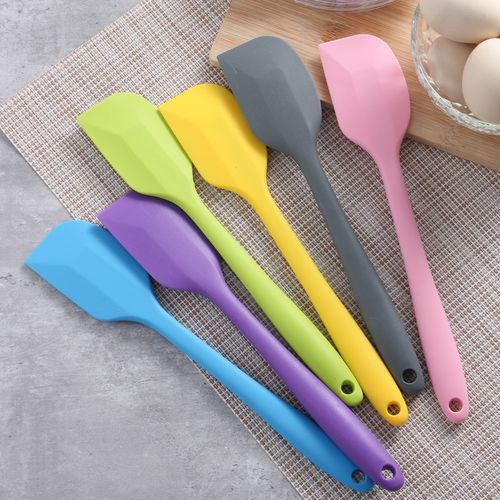 Cross-border silicone integrated large spatula butter scraper chocolate cream mixing knife cake spatula baking oil brush