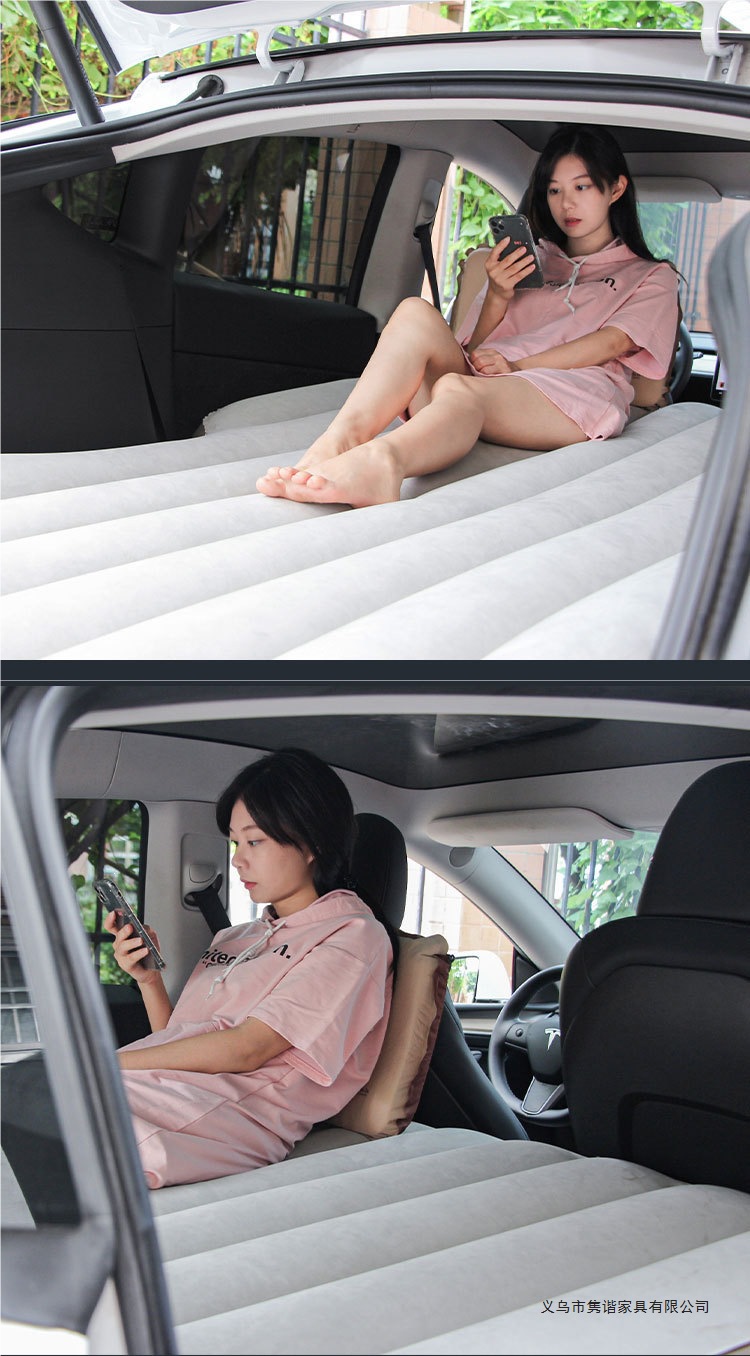 Uncle Snail Car Inflatable Bed model YAY, trunk mattress for outdoor camping, sleeping pad for the back seat of the car