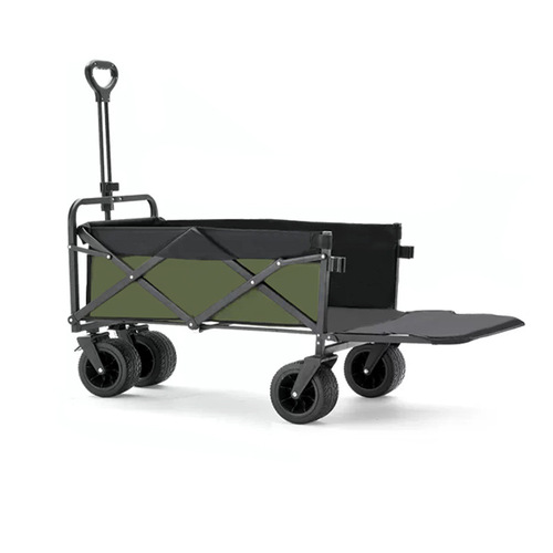 Cross-border outdoor campervan push cart with foldable trailer, stall-style ultra-large pull-type campervan