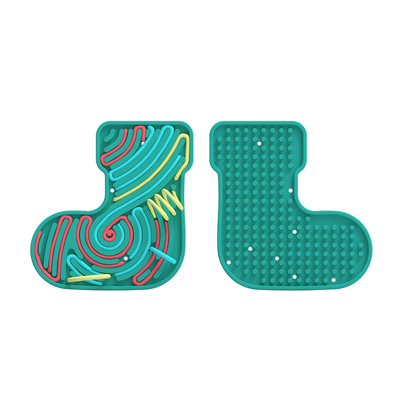 Amazon Hot Sale Sensory Activity Board Silicone Grado Alimentos Descompresión Junta Niños Puzzle Navidad Serie Regalos