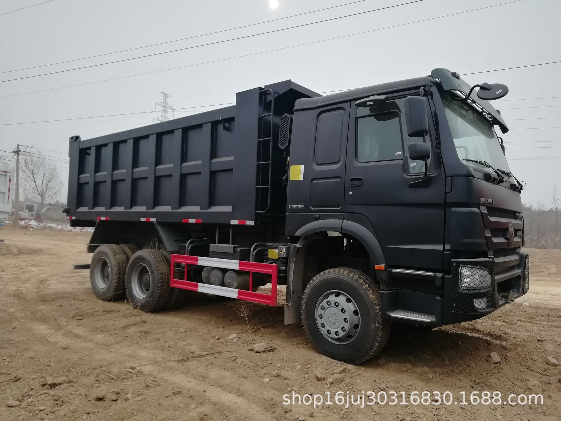 现车中国重汽豪沃6x4自卸车库存车出口电话18953179828