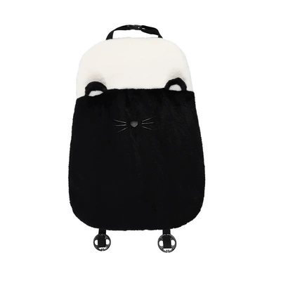 Cushion Internet Celebrity Winter Warm — Seat cushion, seat cover - cats-paw-cushion-black-backrest