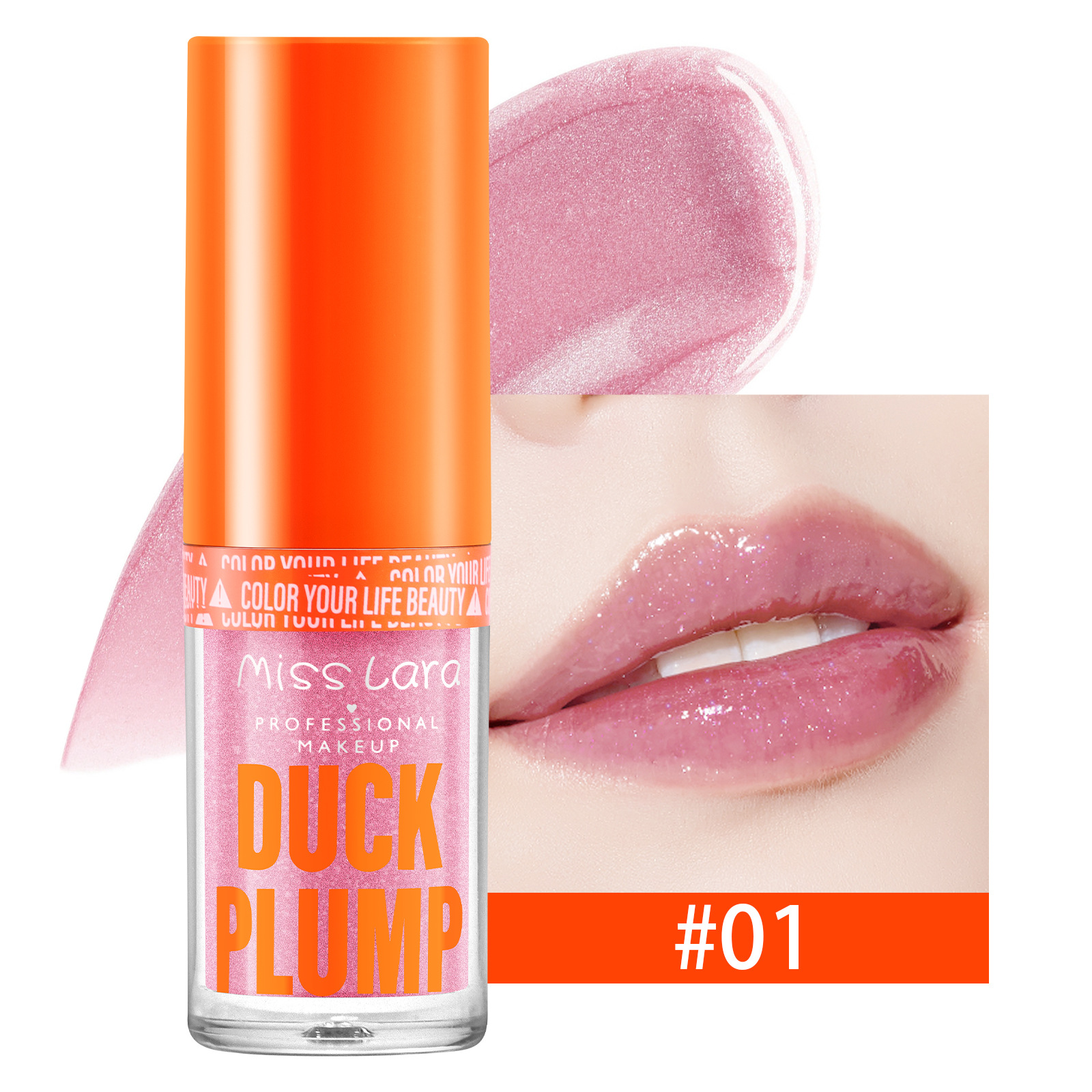 Miss Lara transfronteriza hidratante y abundante miel de labios fina brillante con maquillaje de color no volante polvo de labios grandes brillo de agua labial image 6