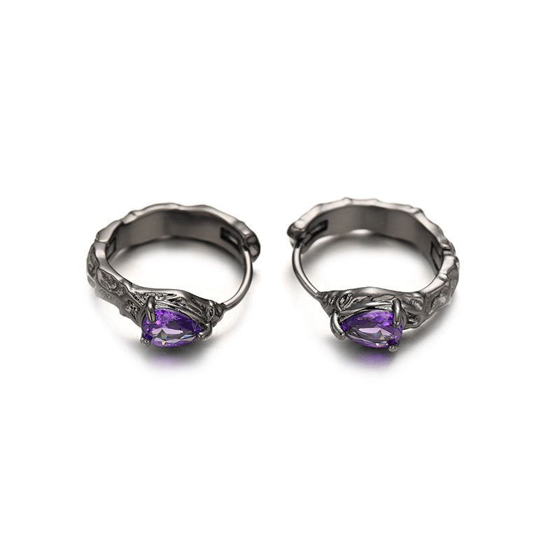Elegante auriculares lujosos de alta calidad auriculares de zircon incrustados personales de otoño y invierno aretes de aretes de aretes lujosos de alta calidad