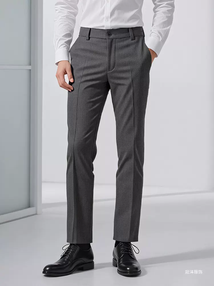 新款阔腿裤女夏裤子春秋直筒休闲裤显瘦感西装藏蓝垂坠感