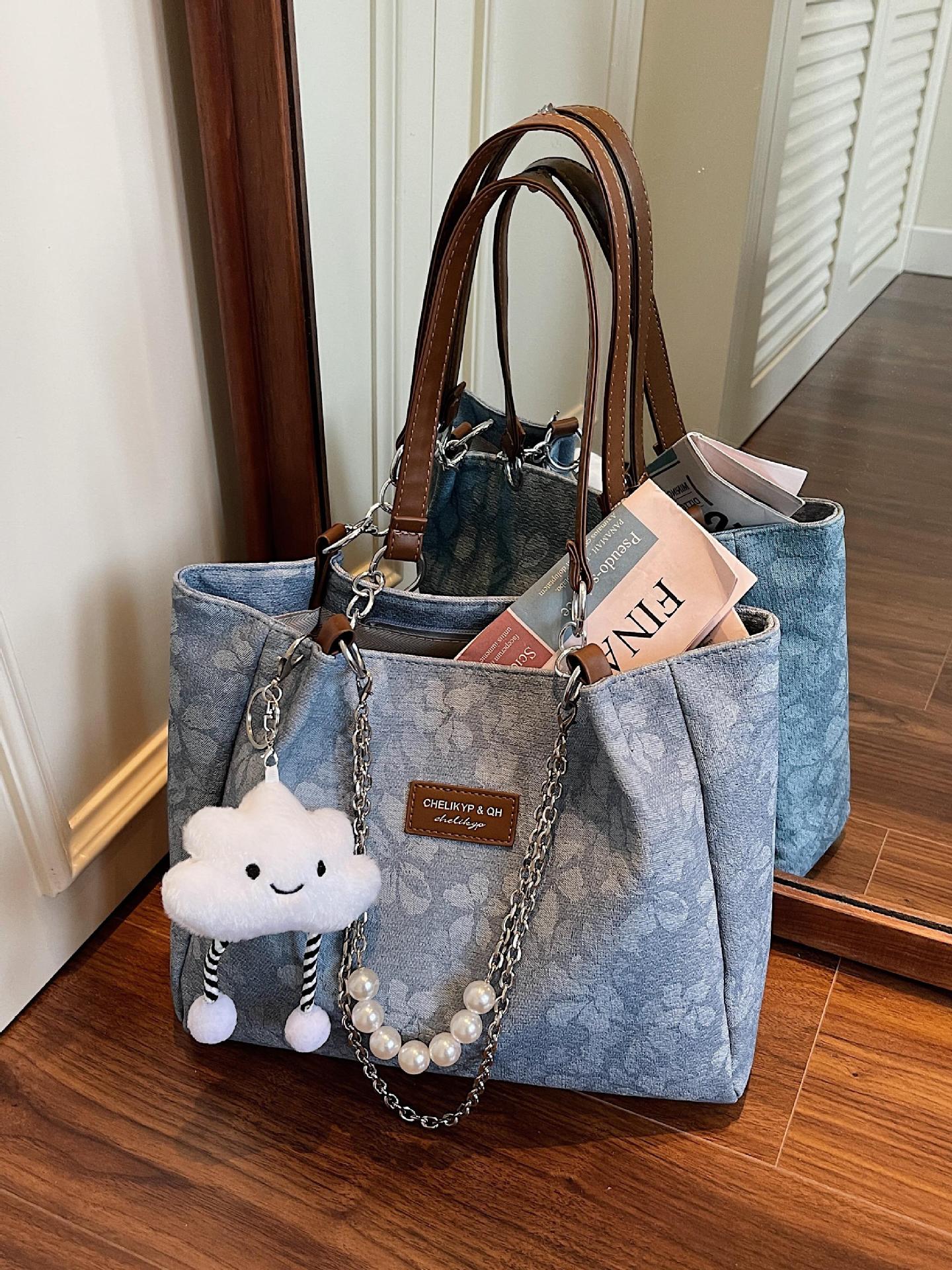Bolso Tote de Mano de Gran Capacidad de PU para Uso Diario