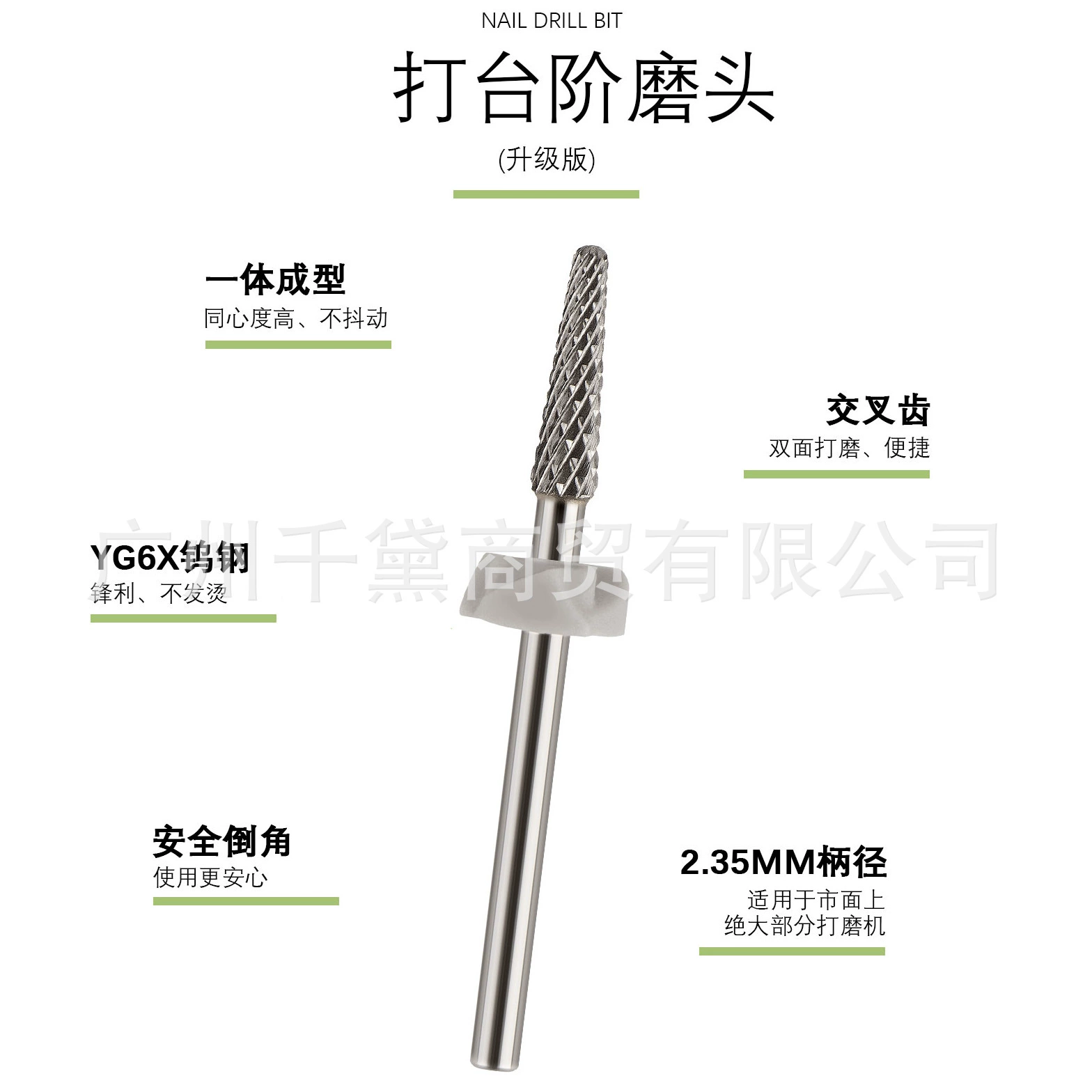 Специальная Шлифовальная головка для нейл-арта, полупригарник для удлинения края ногтя, гравировальная Шлифовальная головка, предварительная обработка для удаления омертвевшей кожи и шлифовальной головки для удаления твердых ногтей с кокона