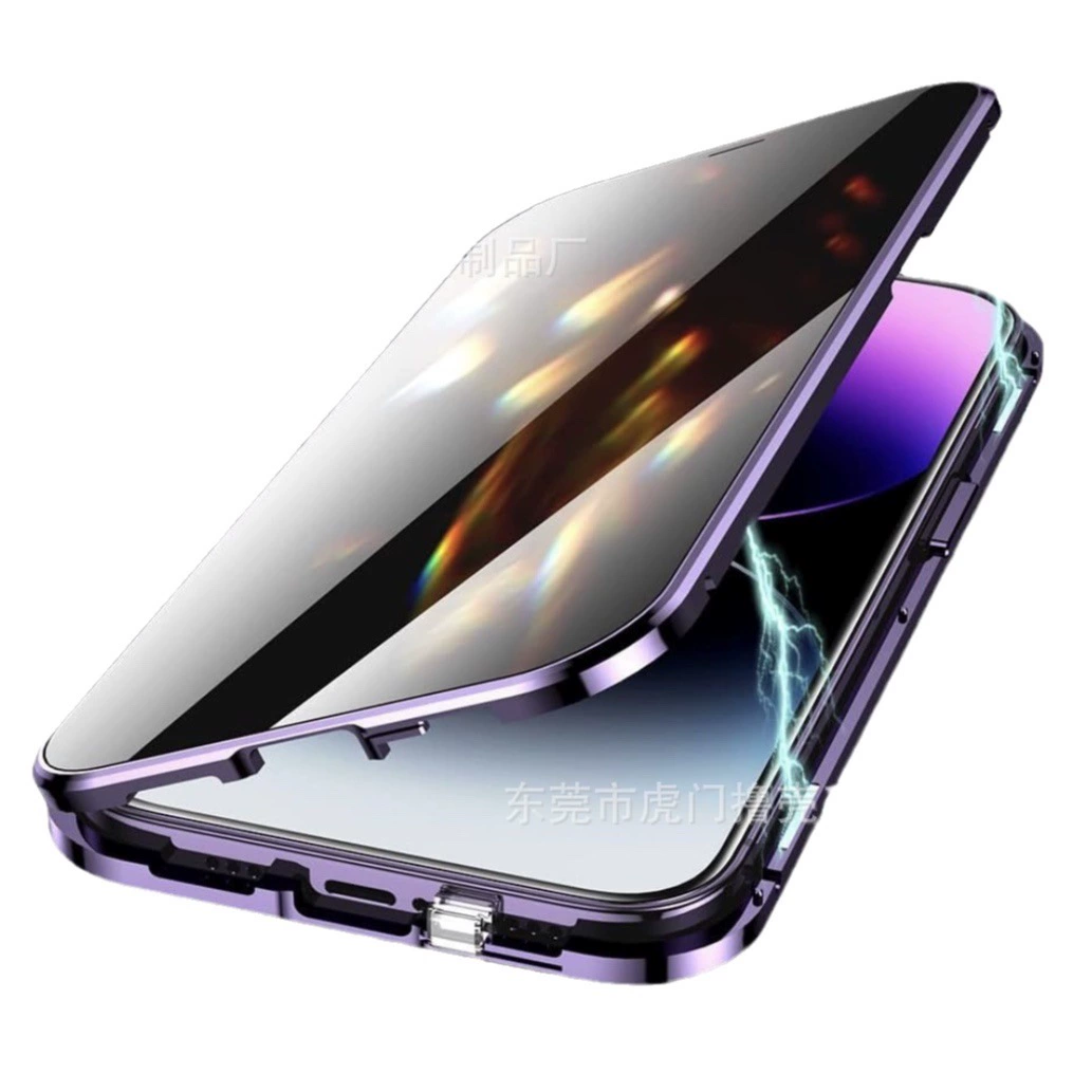 Apple, совместимый с iPhone 16, двусторонний стеклянно-металлический чехол для телефона, 15 шт