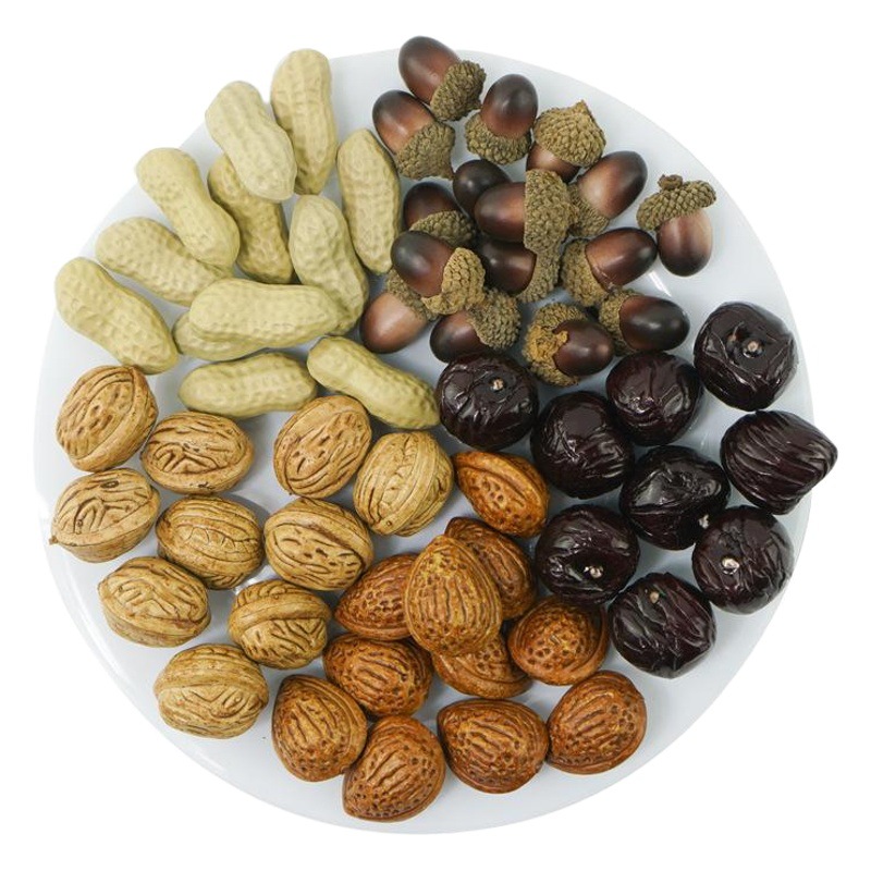 Simulated Grain Models for Early Prosperity, Plastic Peanuts, Red Beans, Soybeans, Lotus Seeds, Dried Fruits Display Props
