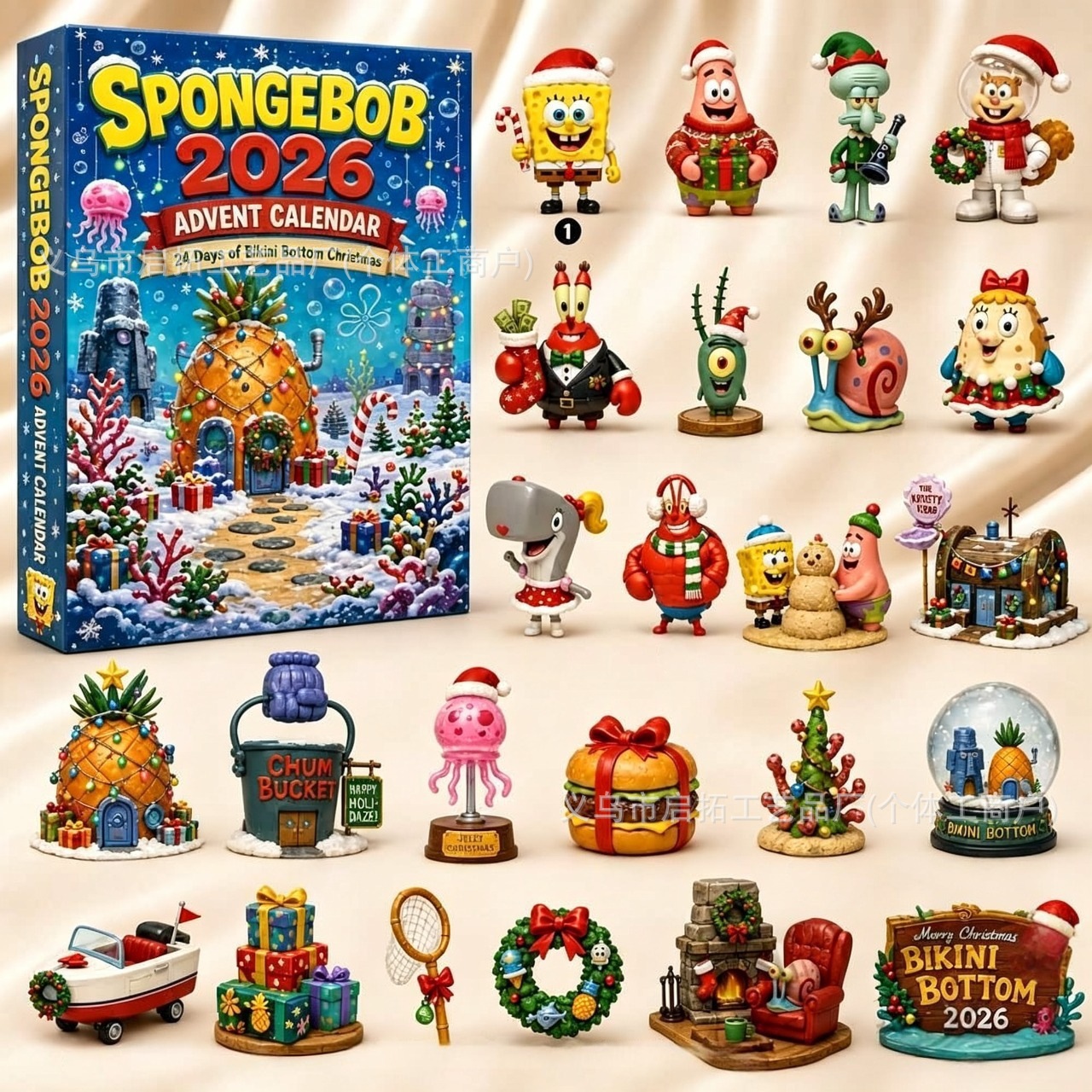 Calendario de Adviento Navideño de Cajas Sorpresa de Acrílico, Interactivo, para Navidad y Fiestas