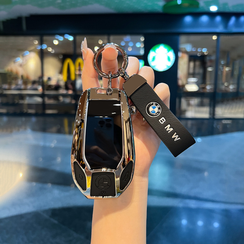 适用于宝马钥匙套汽车卡片新5系7系4系X5/X7高级感高档保护壳包扣|undefined