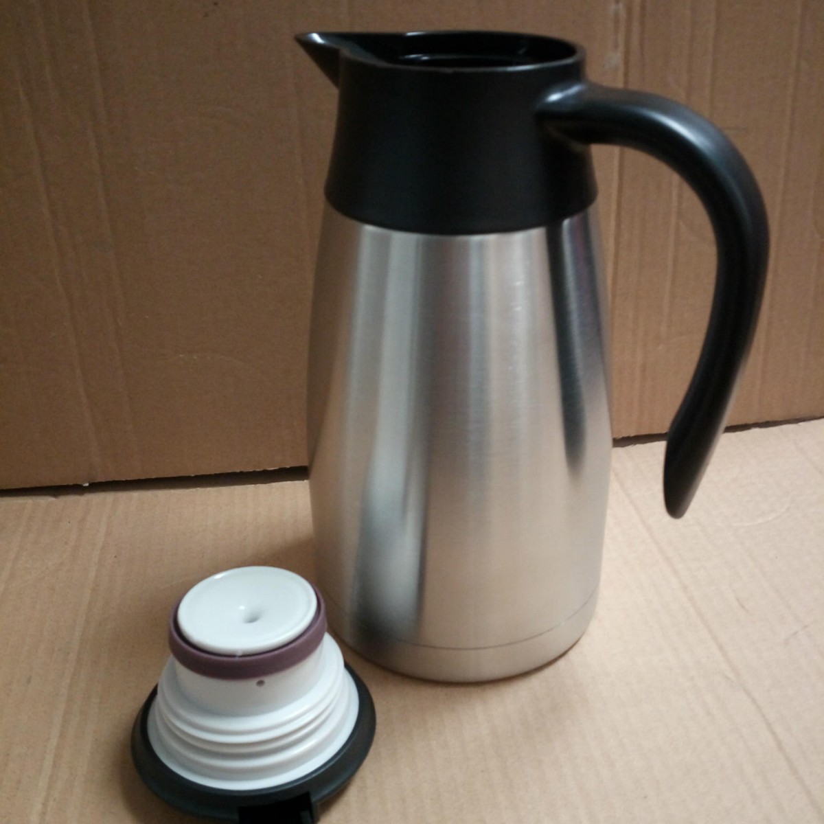 자동차 주전자 새로운 자동차 물 컵 1000ml 이중층 스테인레스 스틸