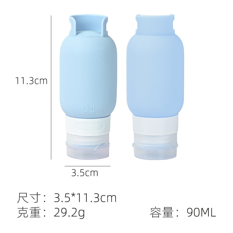 穴付きガスボンベ詰め替えボトル、アウトドア旅行化粧品サンプルボトル詰め替え洗顔料ローションシリコン保存ボトル|undefined