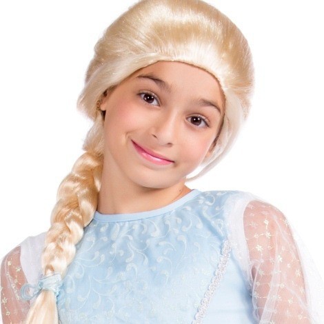 Tejido a mano cos peluca rendimiento de los niños congelados Mago de Oz Dorothy peluca