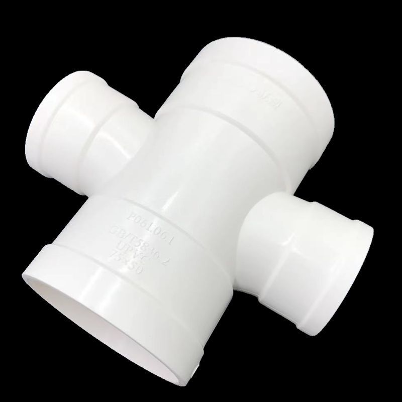 Lianxu PVC horizontal plane four-way tee, different diameter three-dimensional four-way tee, inclined four-way tee, three-dimensional four-way tee, plane different diameter four-way tee 