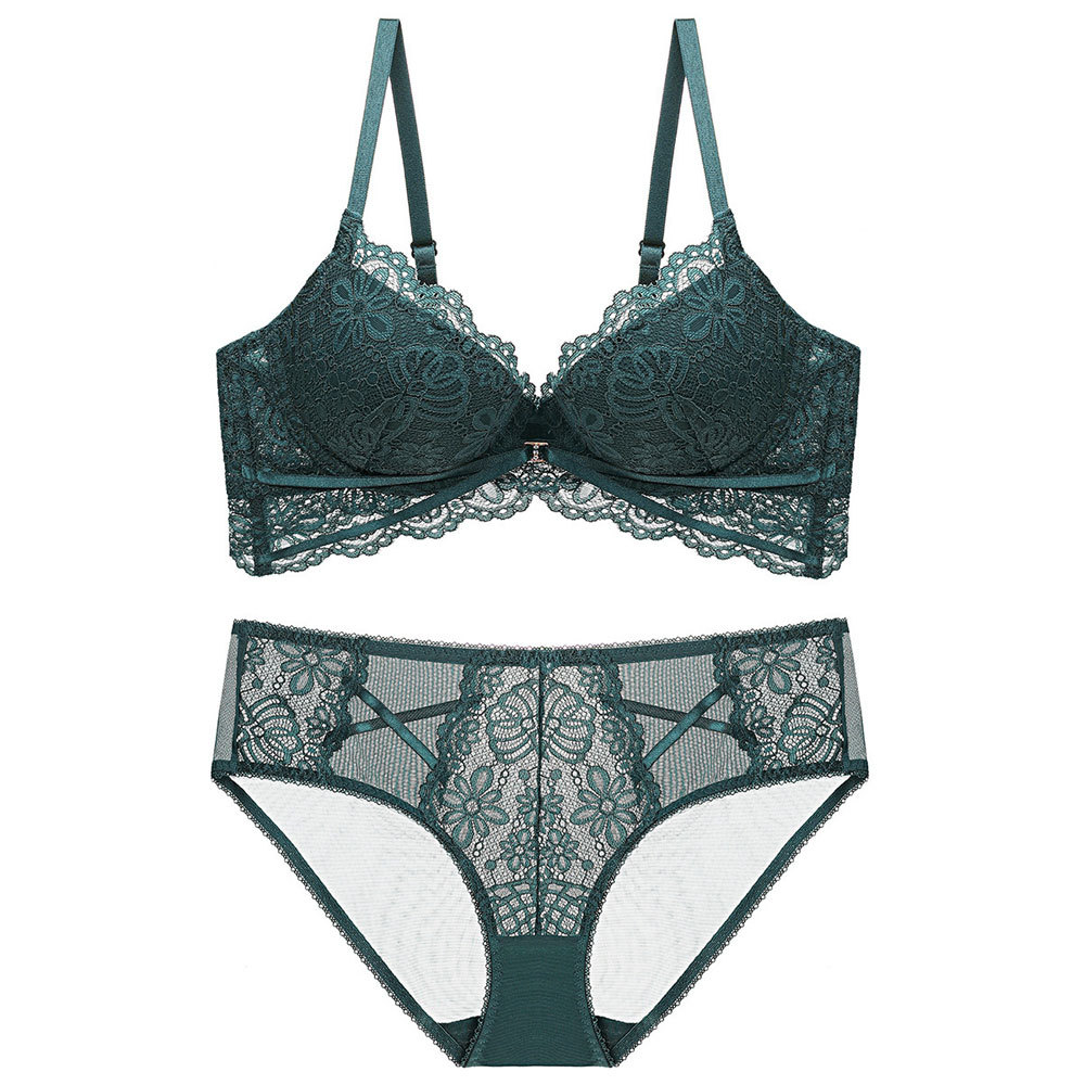 Selección estricta traje de Sujetador de encaje sexy puro quiere recoger el pecho empuja hacia arriba el pecho grande pequeño delgado superior e inferior grueso anti-flacidez ropa interior