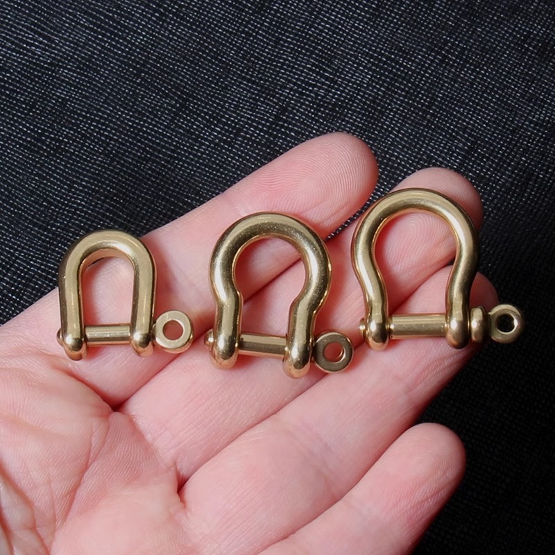 純真鍮馬蹄バックル手作り DIY レザーアクセサリー U 字型フックバックル銅馬蹄バックルクイックリリースバックルバッグバックルキーホルダー|undefined
