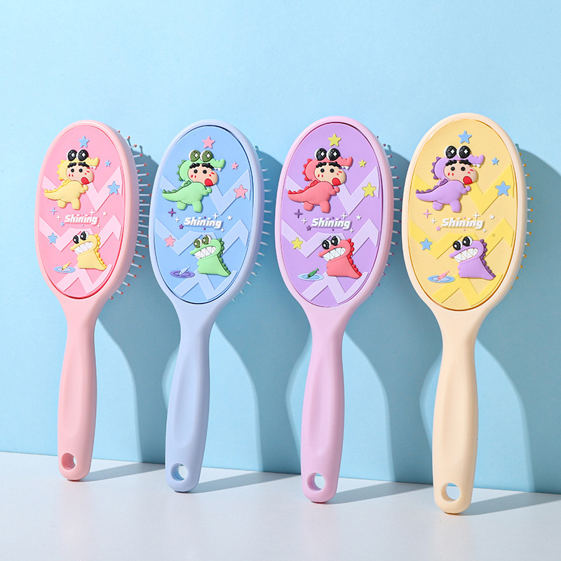 アニメ人形楕円エアバッグ櫛かわいい少女エアクッション櫛大サイズマッサージ櫛静電気防止櫛女の子|undefined