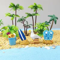 Новый тропический морской симулятор кокосовой пальмы микро-ландшафта diy морской пляж пляжный благоустройство украшений