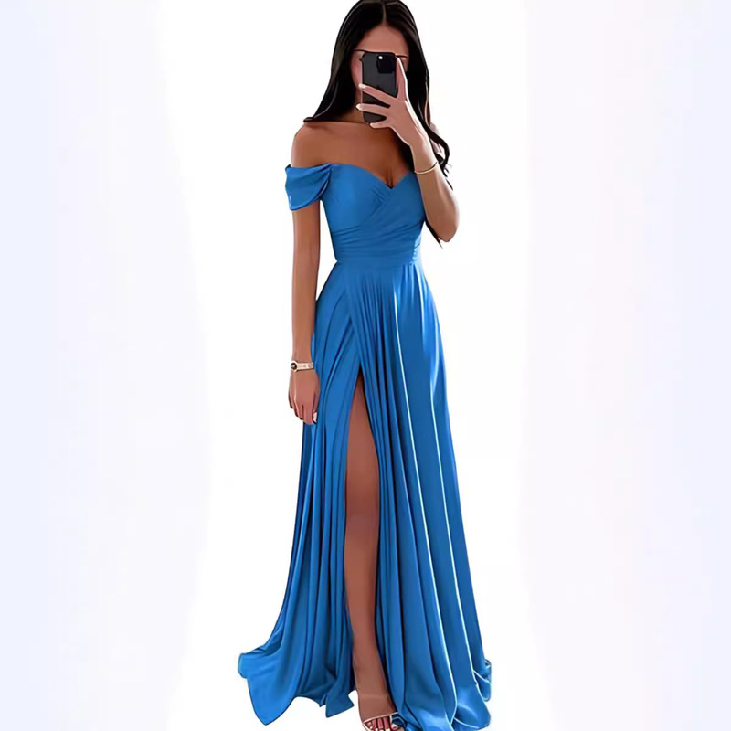 Foreign Trade European and American Style Off-Shoulder Evening Dress 2026 New Model Sexy and Elegant Adult Ceremony Dress Birthday Ball Gown for Women Foreign Trade European and American Style Off-Shoulder Evening Dress 2026 New Model Sexy and Elegant Adult Ceremony Dress Birthday Ball Gown for Women