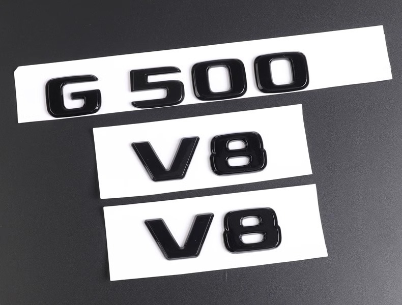 Applicable to Mercedes-Benz G63 Rear Letter Mark G 500 550 Body Side Mark V8BITURBO Modification AMG Blackening Sticker