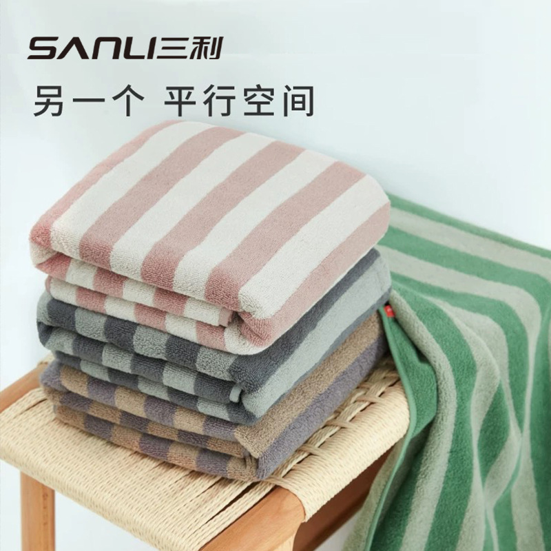 Sanli toallas regalo toallas de baño de algodón toallas de baño suaves absorbentes de agua grandes toallas de baño adultas teñidas