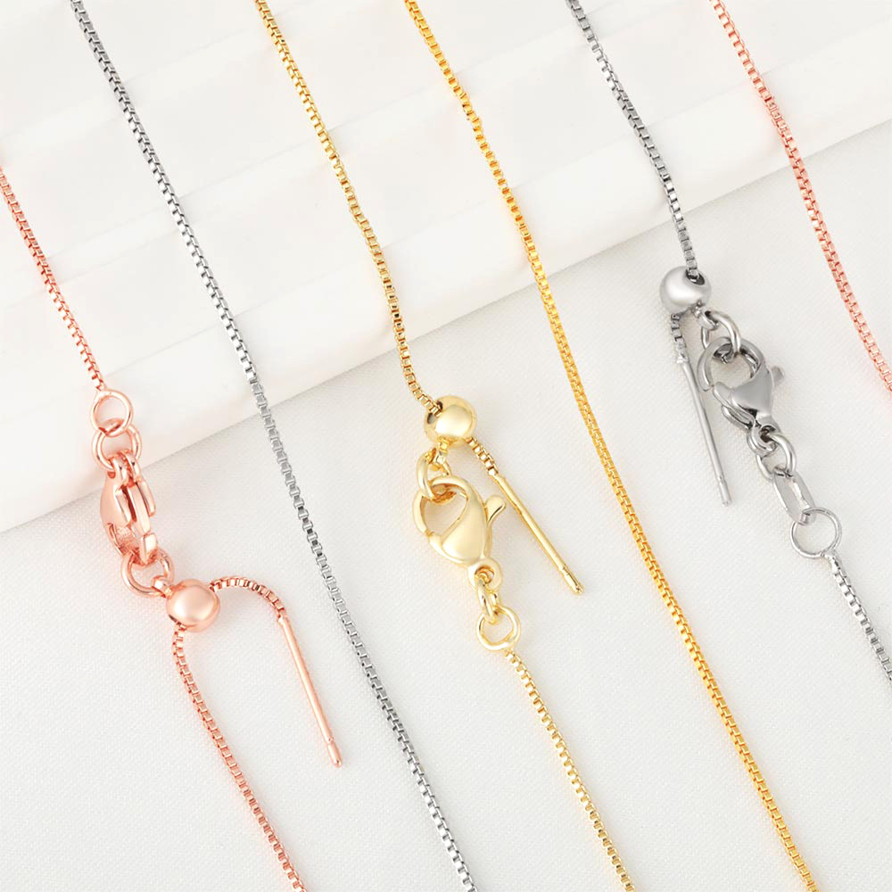 All Seasons Season Polished Finish 1 Piece Copper Polished Chain Necklace Chain Simple Style Geometric