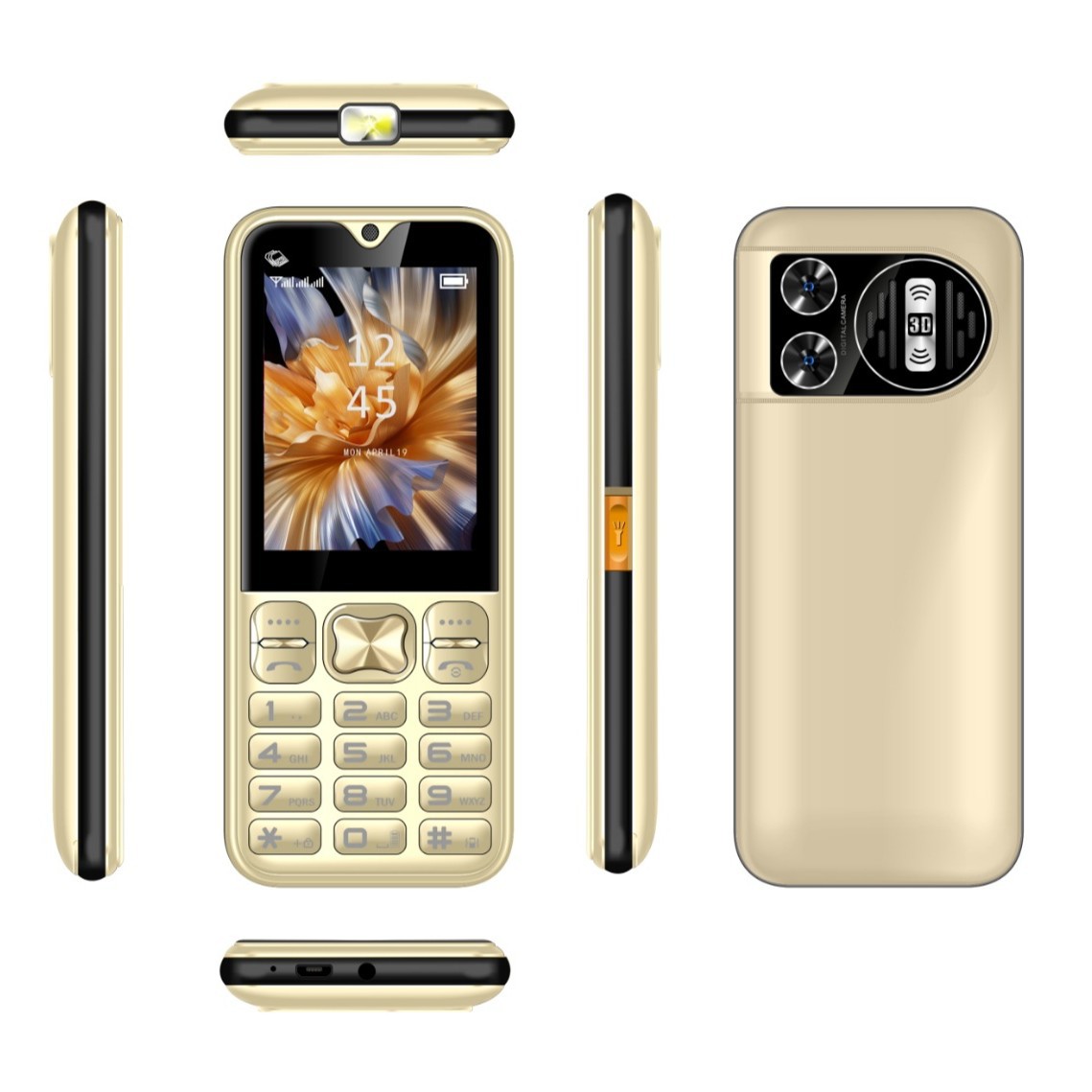 新款跨境T-798手机 带WhatsAPP低端手机南美直板外文手机