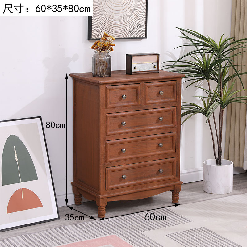 Fábrica directa de cinco cubículos de madera sólida gabinete de almacenamiento sala de estar dormitorio cabecera de cama retrógrado pequeño gabinete borde del estante image 11