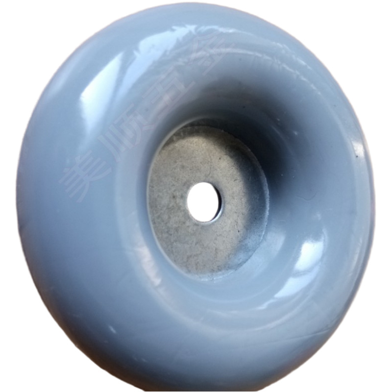 供应美顺工厂类防撞击用灰色医疗小推周围车圆形缓冲垫防撞胶脚轮